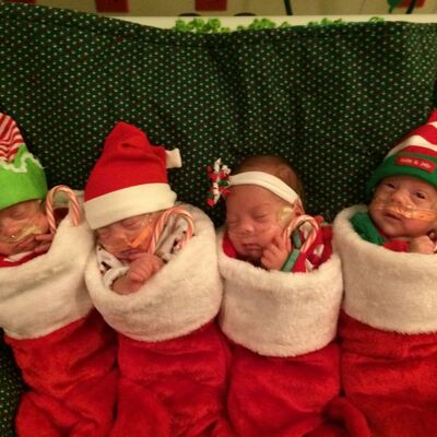 Malena božićna čuda: Prevremeno rođene četvorke kao najlepši pokloni! (FOTO)