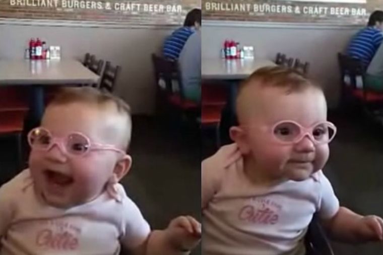 Slabovida beba dobila naočare: Njenoj sreći nije bilo kraja! (VIDEO)