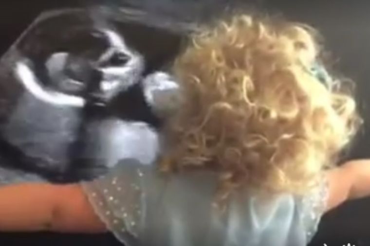 Ljubav bez granice: Divna reakcija dvogodišnje devojčice na snimak svoje seke! (VIDEO)