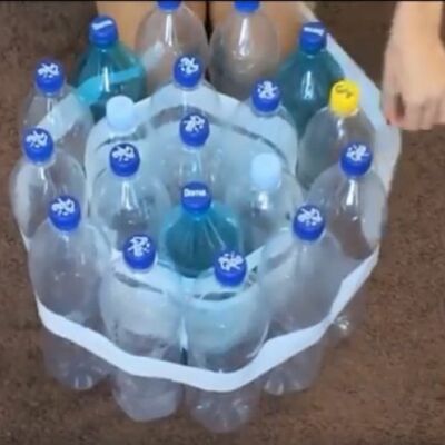 Trik sa plastičnim flašama i selotejpom: Napravite originalan komad nameštaja! (VIDEO)