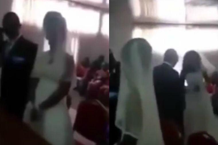 Ljubavnica u venčanici mu upala na svadbu: U sekundi nastao opšti haos! (VIDEO)