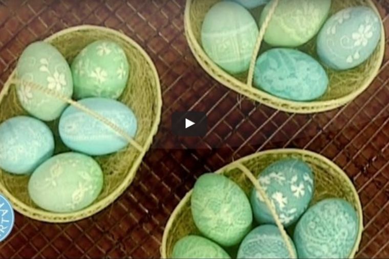 Kako da ukrasite jaja čipkom: Najženstvenija uskršnja dekoracija! (VIDEO)