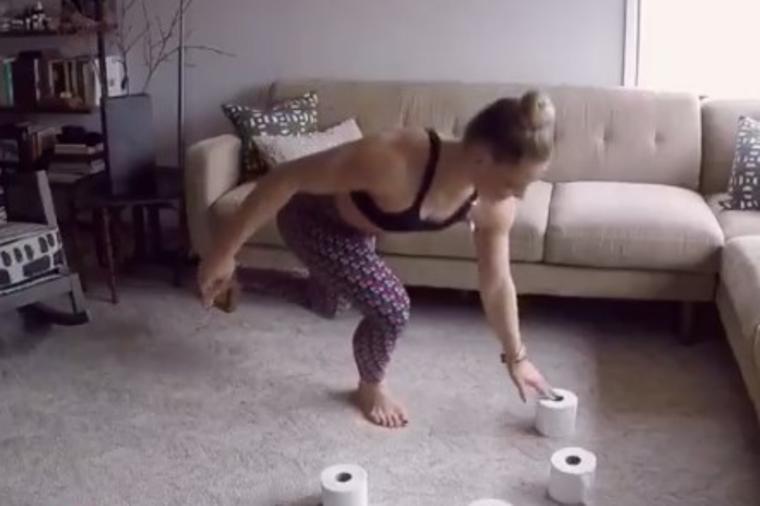 Do zategnutog tela pomoću 4 rolne toalet papira: Žene oduševljene kućnim treningom! (VIDEO)