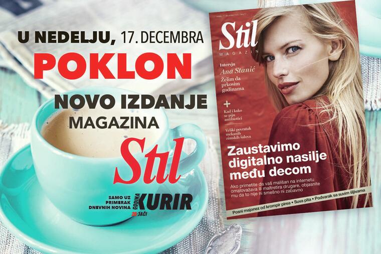 Ne propustite u nedelju, 17.decembra novi broj magazina Stil: Ana Stanić otkriva kakav ima odnos sa sinom