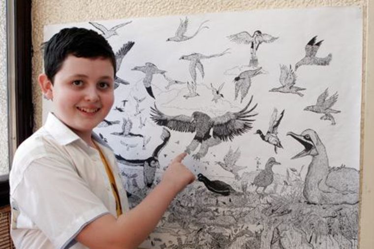 Čudo iz Srbije: Crteži 11-godišnjeg dečaka u svetskim medijima(FOTO,VIDEO)