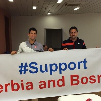 Novak Đoković i Nenad Zimonjić: Podrška Srbiji i Bosni! (FOTO)