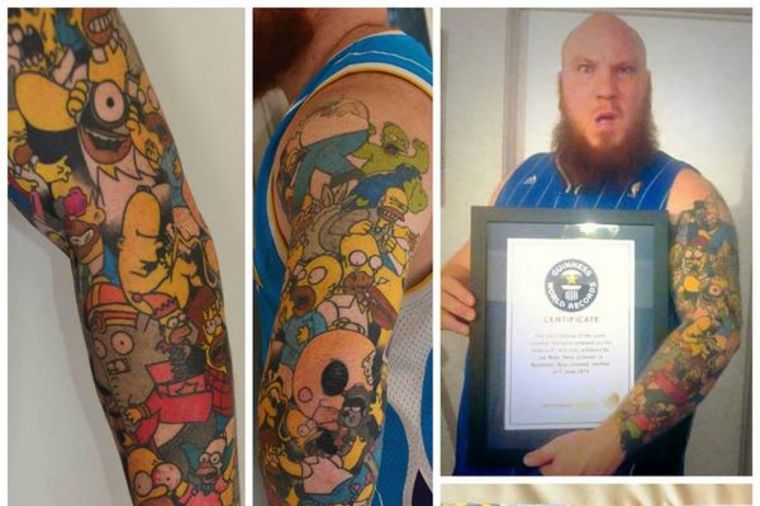 Oborio Ginisov rekord: Ovaj momak ima 41 tetovažu Homera Simpsona! (FOTO)