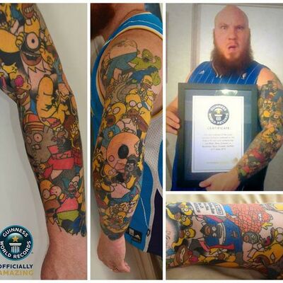 Oborio Ginisov rekord: Ovaj momak ima 41 tetovažu Homera Simpsona! (FOTO)