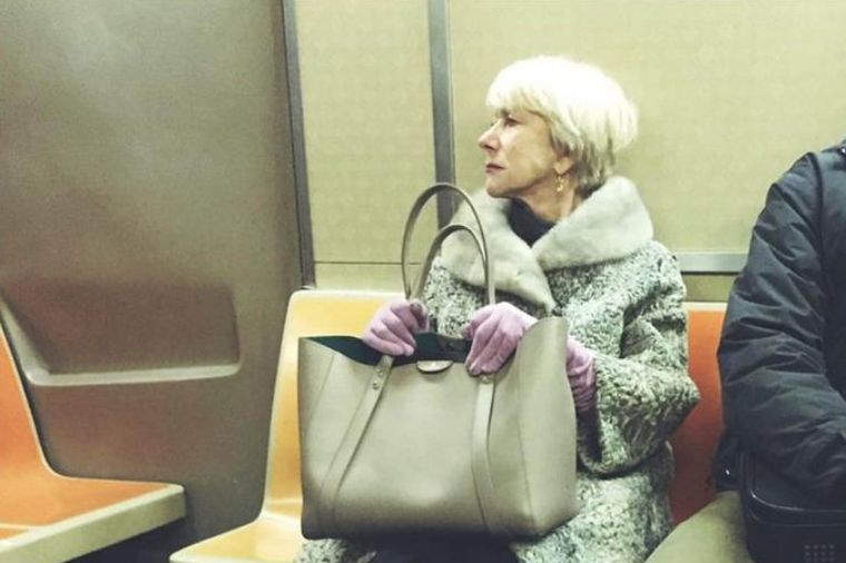 Dama je dama, uvek i bilo gde: Helen Miren nije sramota da se vozi gradskim prevozom! (FOTO)