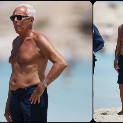 Momak da budem: Đorđo Armani (80) u belim kupaćim gaćama! (FOTO)