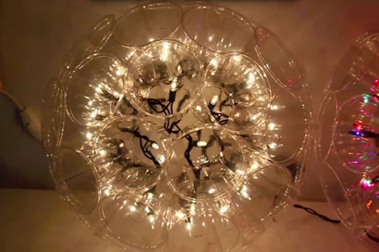 Čega se dosetila: Napravila fantastičan ukras od plastičnih čaša! (VIDEO)