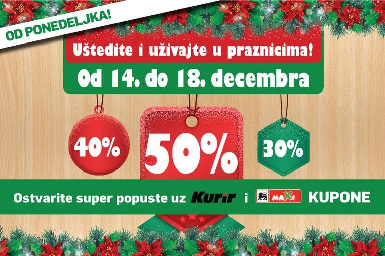 Velika Kurirova i Maksijeva akcija: Sakupljajte kupone i uštedite do 50%!