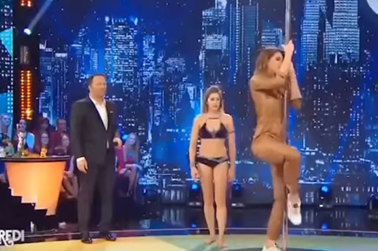 Htela je da pokaže seksi ples na šipci: Misica umalo slomila vrat! (VIDEO)