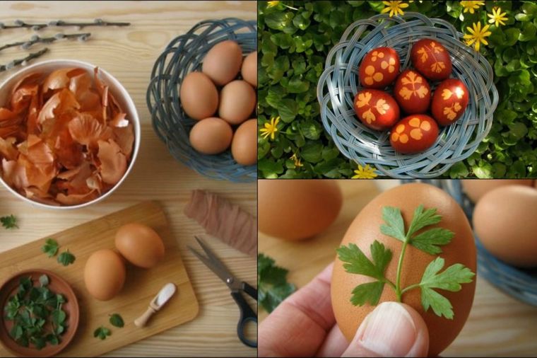 Ovako su naše bake farbale jaja: Dobra, stara i proverena dekoracija travčicama i lukovinom! (VIDEO)