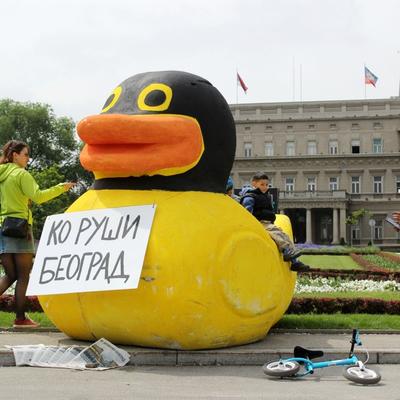Patkica koja je ukrala pažnju celog grada: Inicijativa Ne davimo Beograd! (FOTO)