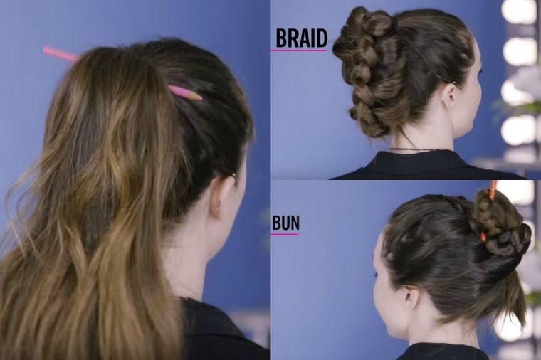 Olovkom je napravila čak 7 različitih frizura: U samo nekoliko poteza! (VIDEO)