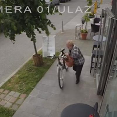Potera za hrvatskim lopovom: Baka ukrala bicikl u sred bela dana! (VIDEO)