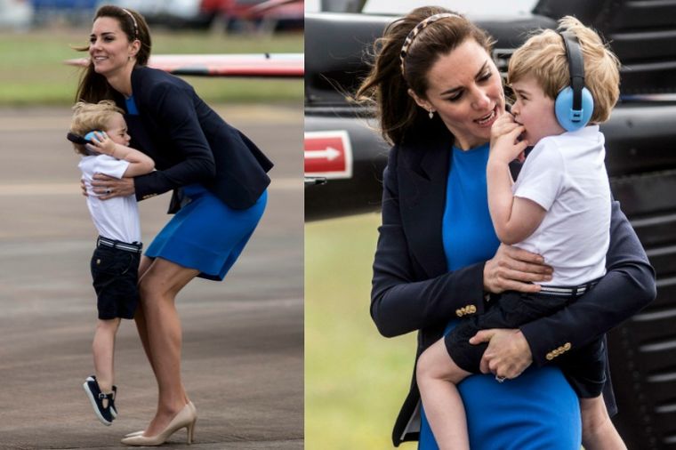 Suze princa Džordža dirnule ceo svet: Preplašeni mališan utehu tražio kod mame! (FOTO)