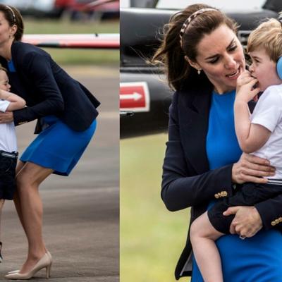 Suze princa Džordža dirnule ceo svet: Preplašeni mališan utehu tražio kod mame! (FOTO)