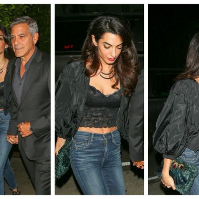 Amal Kluni više nije dama: Seksi izgled u providnoj crnoj čipci! (FOTO)