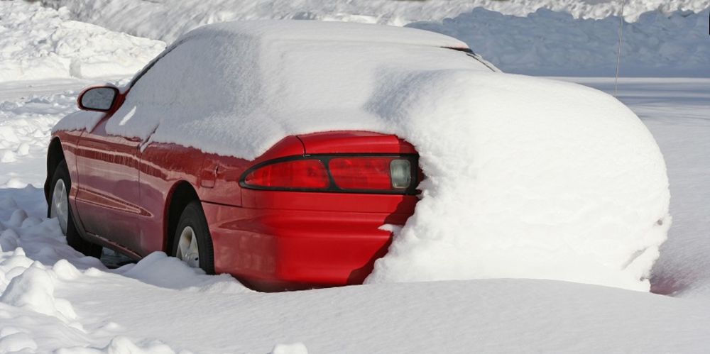 Auto, Zima, Sneg, Snežna Oluja, Automobil