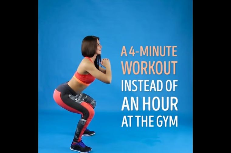 Kućni trening od 4 minuta za zategnuto telo: Ove vežbe menjaju sat vremena u teretani! (VIDEO)
