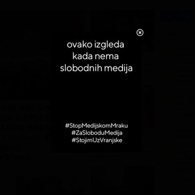 Akcija Stop medijskom mraku: 167 srpskih medija "zamračilo" svoja izdanja (FOTO)