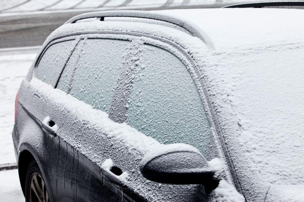 Automobil, Led, Zaleđen automobil, Sneg, Zima