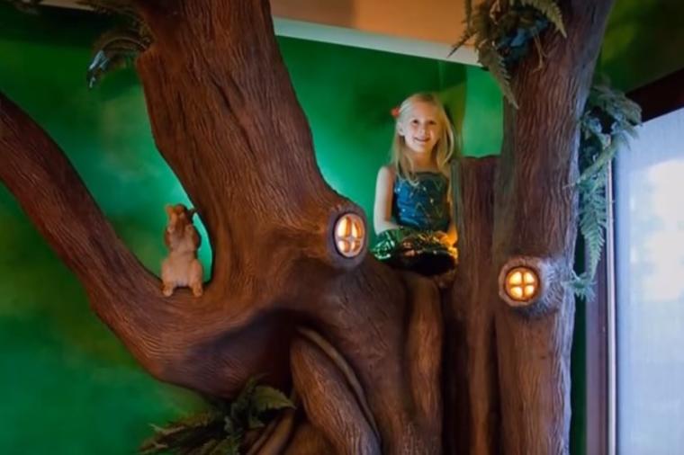 Njegova ćerka je želela čarobno drvo u sobi: Zbog onog što je napravio dobio titulu super-tate! (VIDEO)