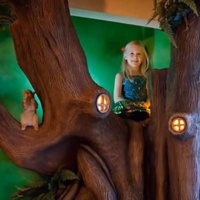 Njegova ćerka je želela čarobno drvo u sobi: Zbog onog što je napravio dobio titulu super-tate! (VIDEO)