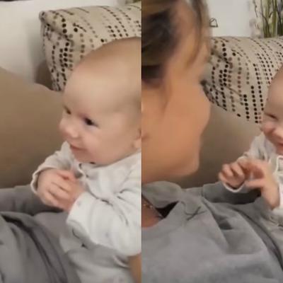 Mama pevala svojoj bebi: Njena reakcija postala hit na internetu! (VIDEO)