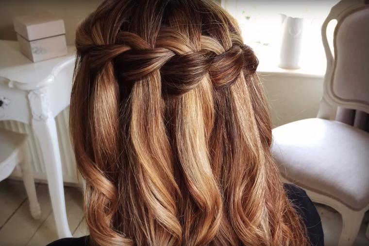 Napravite sami vodopad pletenicu: Najlepša prolećna romantična frizura! (VIDEO)