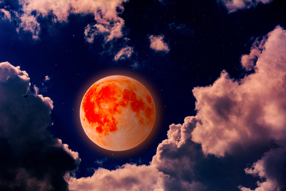 Mesec, Ružičasti mesec, Krvavi mesec, Pun mesec