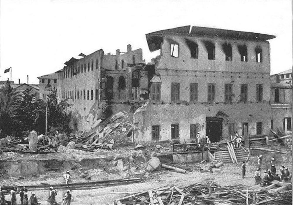 Uništena zanzibarska palata