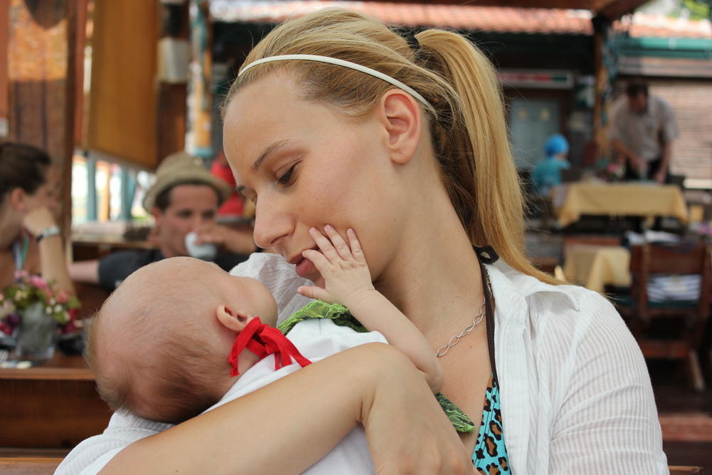 Marija Veljković sa bebom