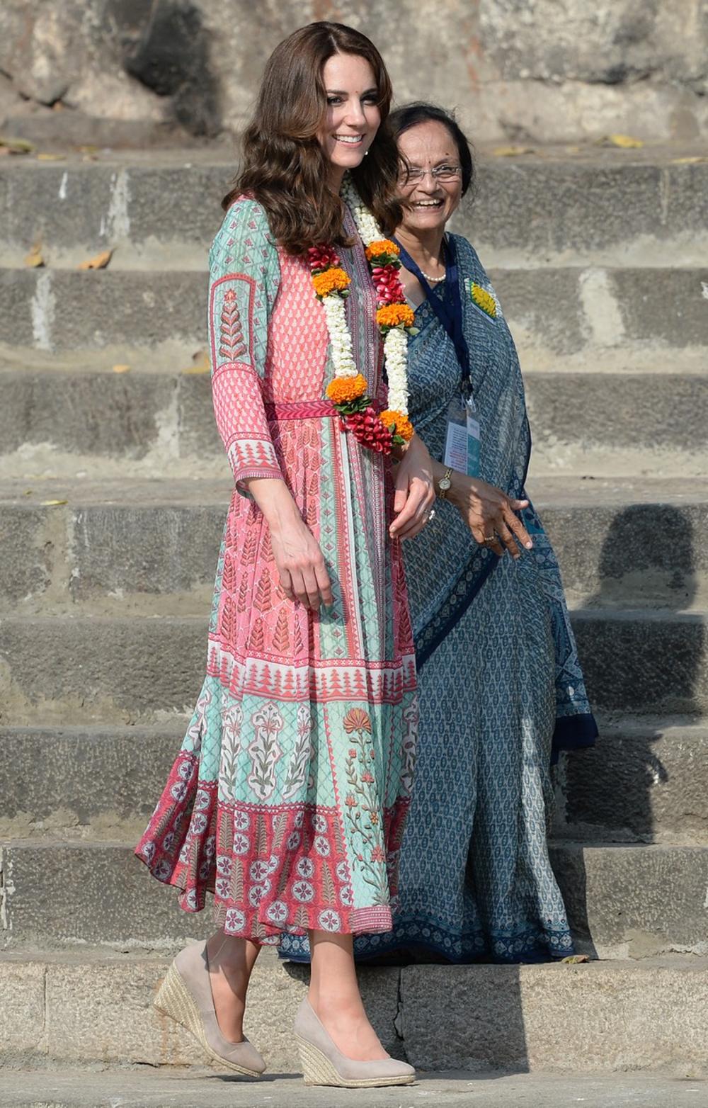 Kejt Midlton u Indiji 2016. godine