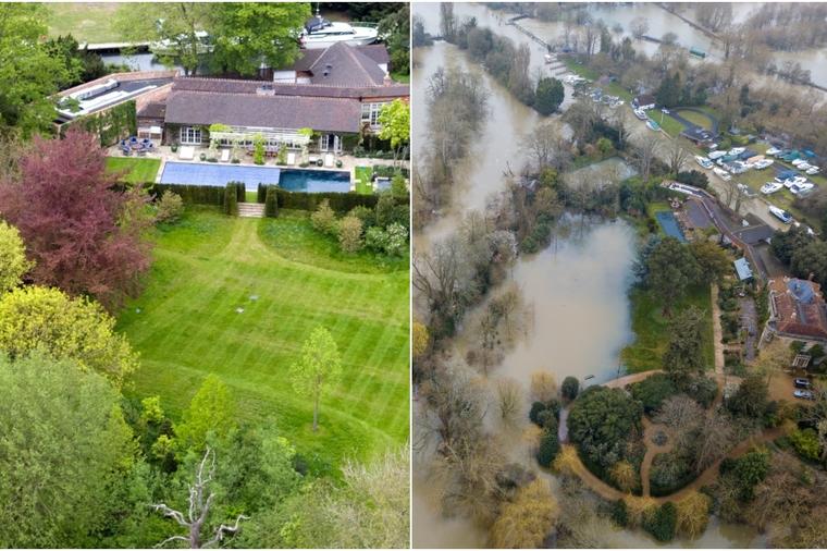 Raskošno imanje Džordža Klunija uništeno poplavama: Baksuzna vila drugi put pod vodom! (FOTO)