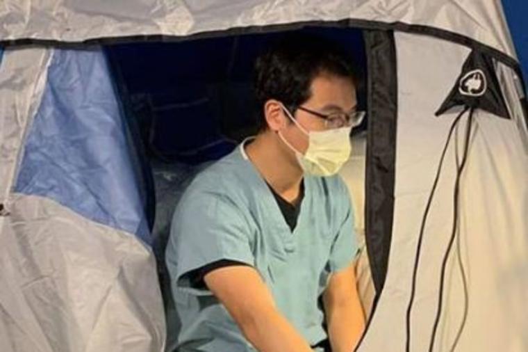 Potez ovog pulmologa je dirnuo svet: Spavam u šatoru kako bih zaštitio porodicu ako se zarazim! (FOTO)