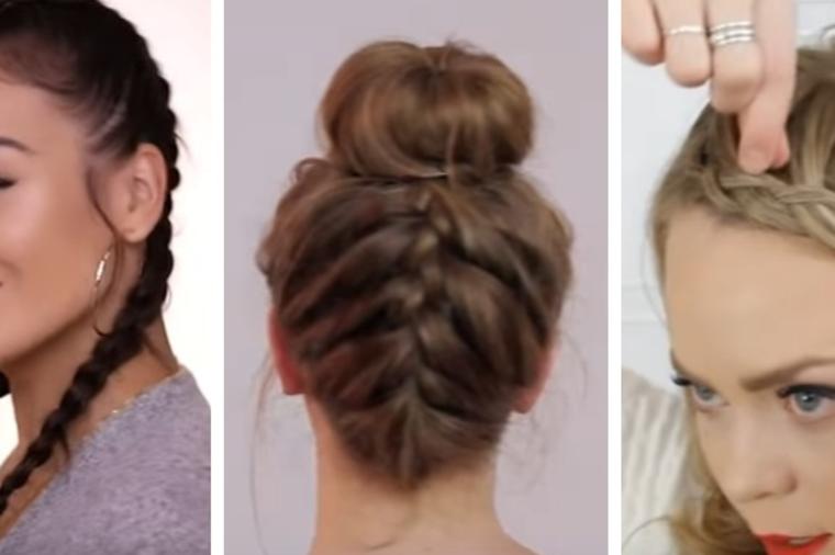 3 vrste frizura sa pletenicama: Lepa i uredna kosa i kod kuće! (VIDEO)