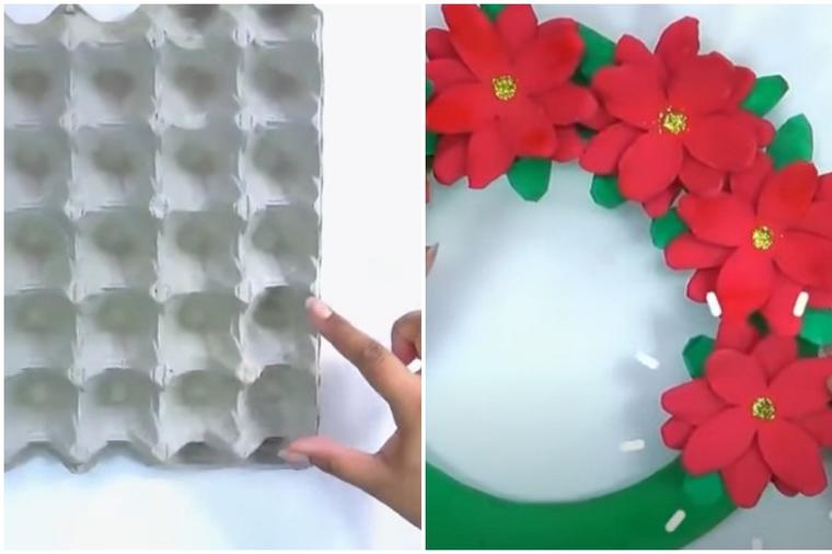 3 prelepe praznične dekoracije gotove za čas: Treba vam samo prazan karton od jaja! (VIDEO)