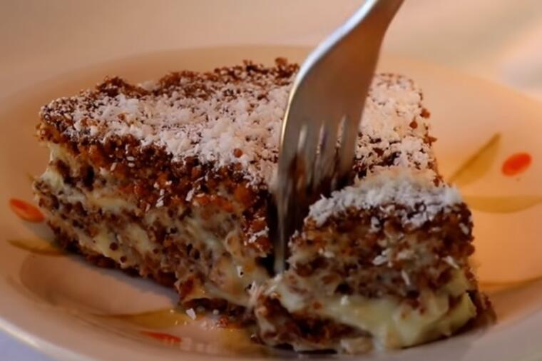 NEPEČENA KREMASTA TORTA IZ SNOVA: Složite slojeve i uživajte! (RECEPT, VIDEO)
