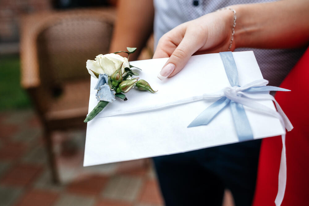 venčanje, koverta