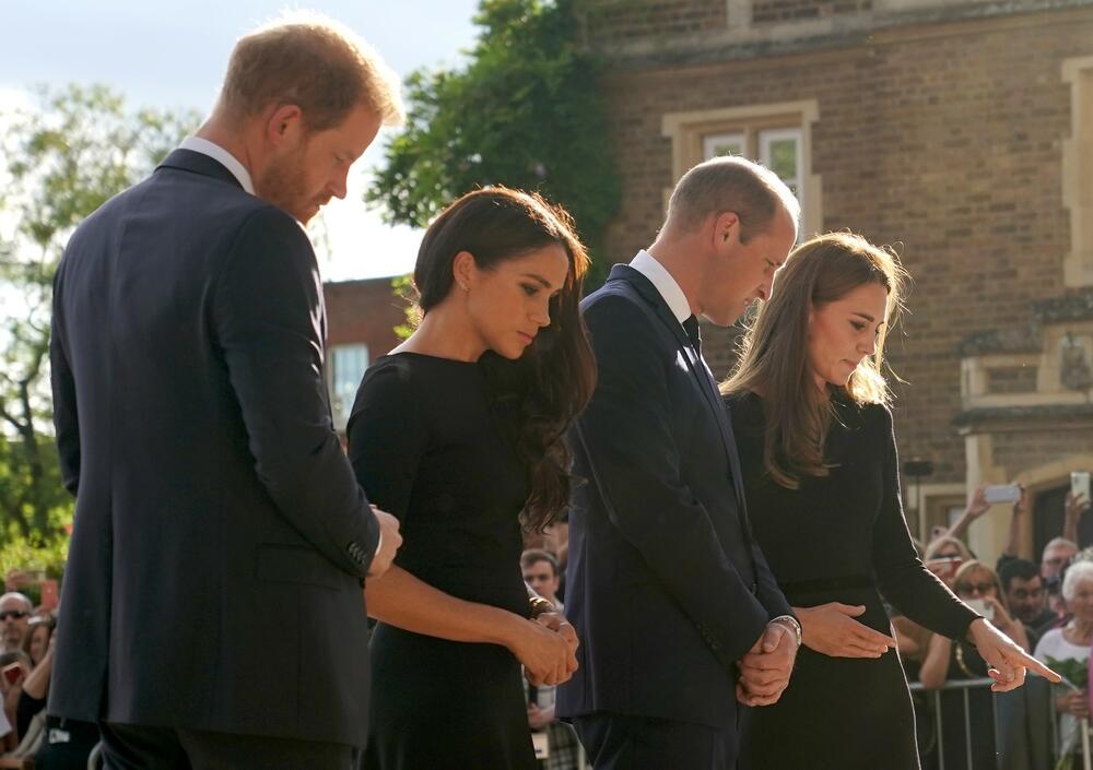Odavanje počasti kraljici Elizabeti, Megan Markl, Princ Hari, Princ Vilijam, Kejt Midlton