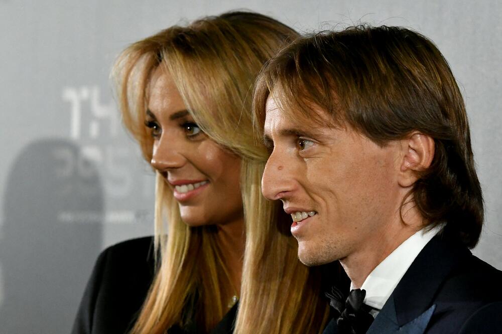 Luka Modrić sa suprugom Vanjom    