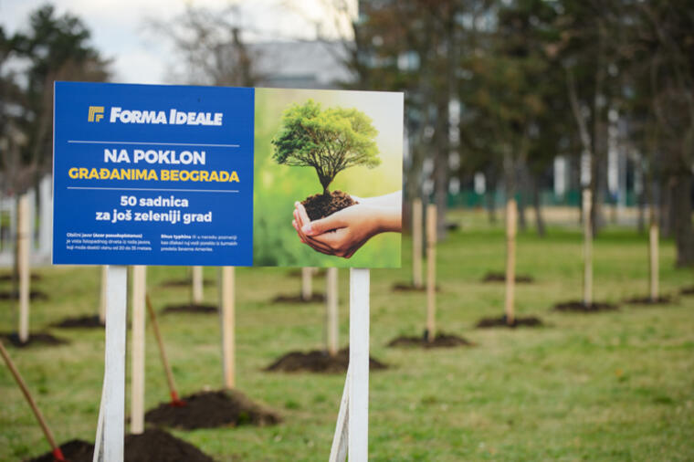 Forma Ideale – 50 sadnica kao poklon za zeleniji Beograd