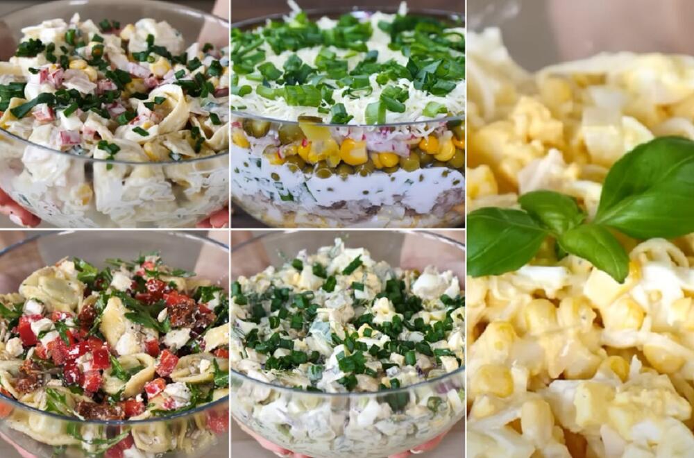 Salate, Uskršnje salate, Obrok salate