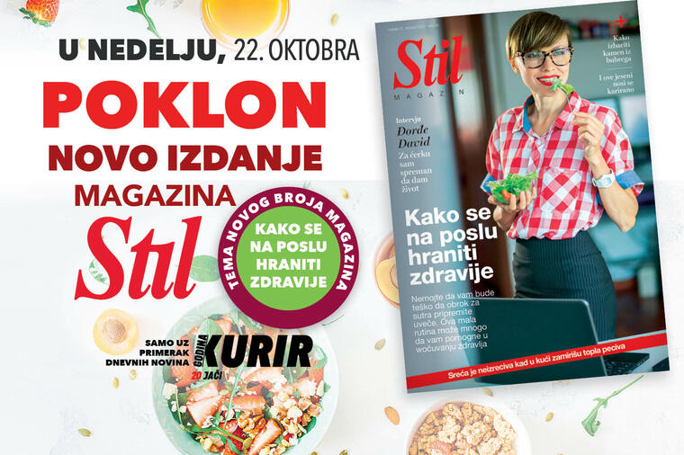 U nedelju, 22. oktobra, uz Kurir vas čeka novi broj magazina Stil