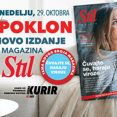 U nedelju, 29. oktobra, uz Kurir vas čeka novo izdanje magazina Stil