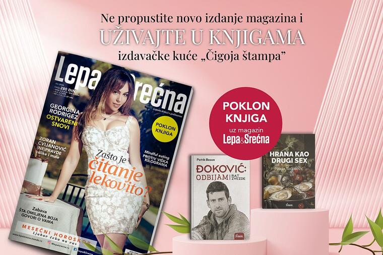 UZ JUNSKI BROJ MAGAZINA LEPA&SREĆNA DOBIĆETE POKLON KNJIGU I SAZNATI: Zašto je čitanje lekovito?