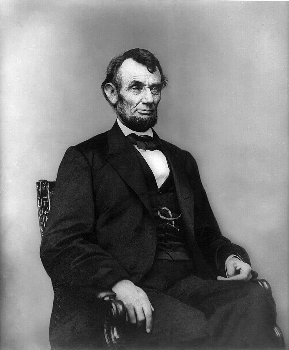 Abraham Linkoln pozira za fotografisanje 